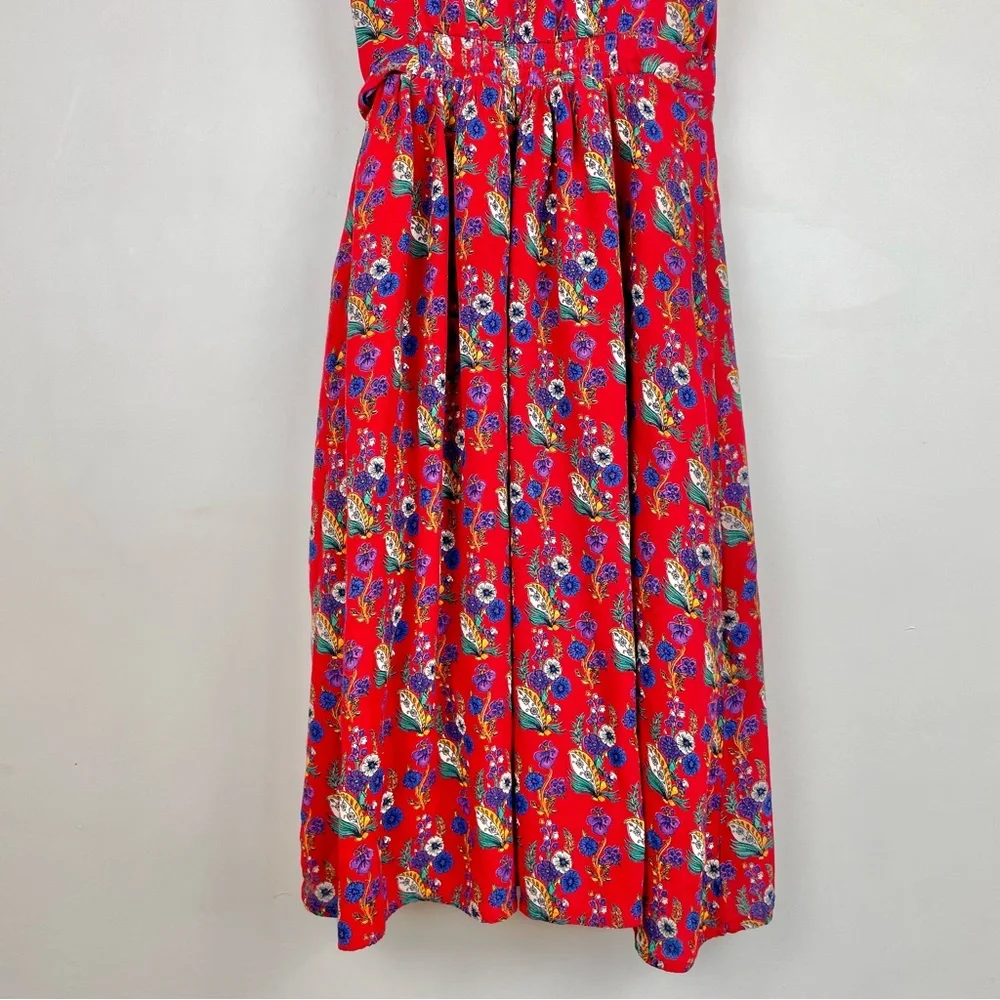 MAEVE • Sz. 0 Rosalia red floral wrap dress - Picture 9 of 10